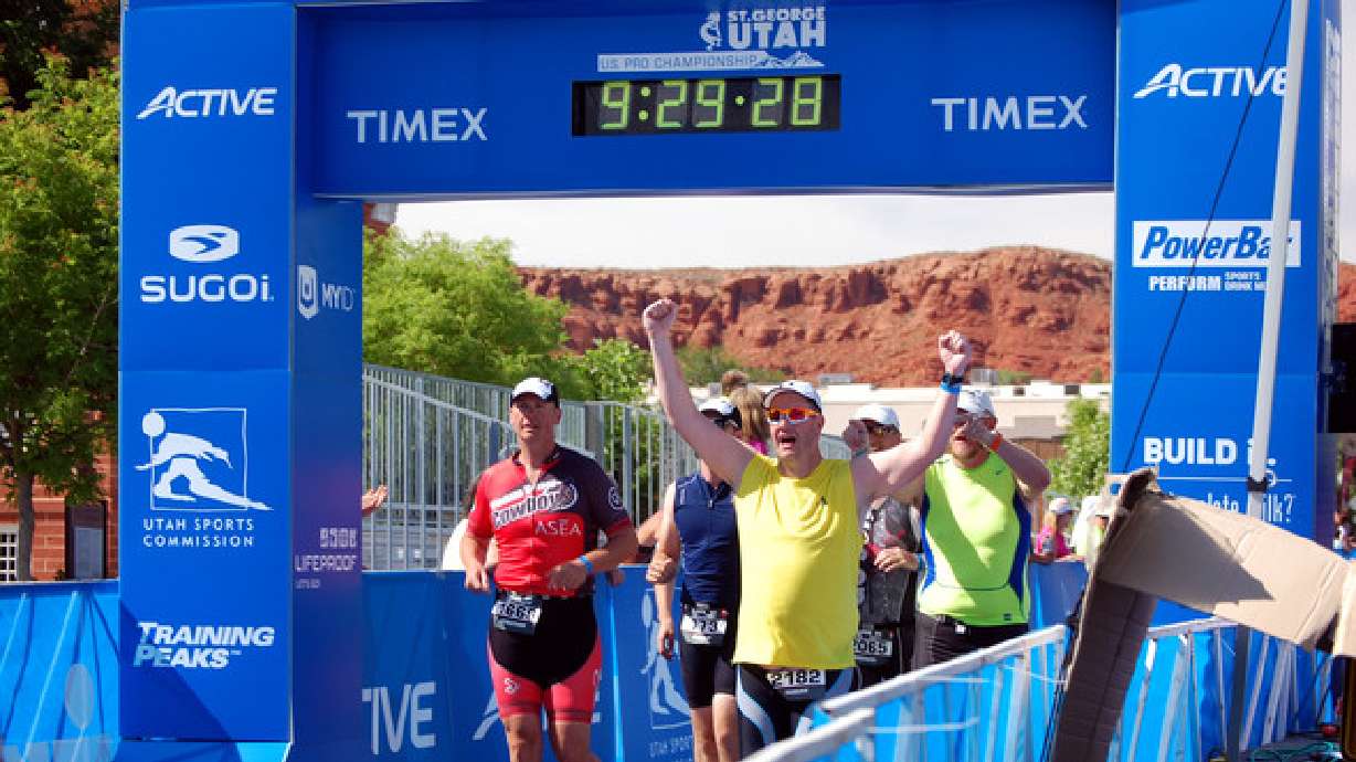 5 brothers complete the St. George Half Ironman together