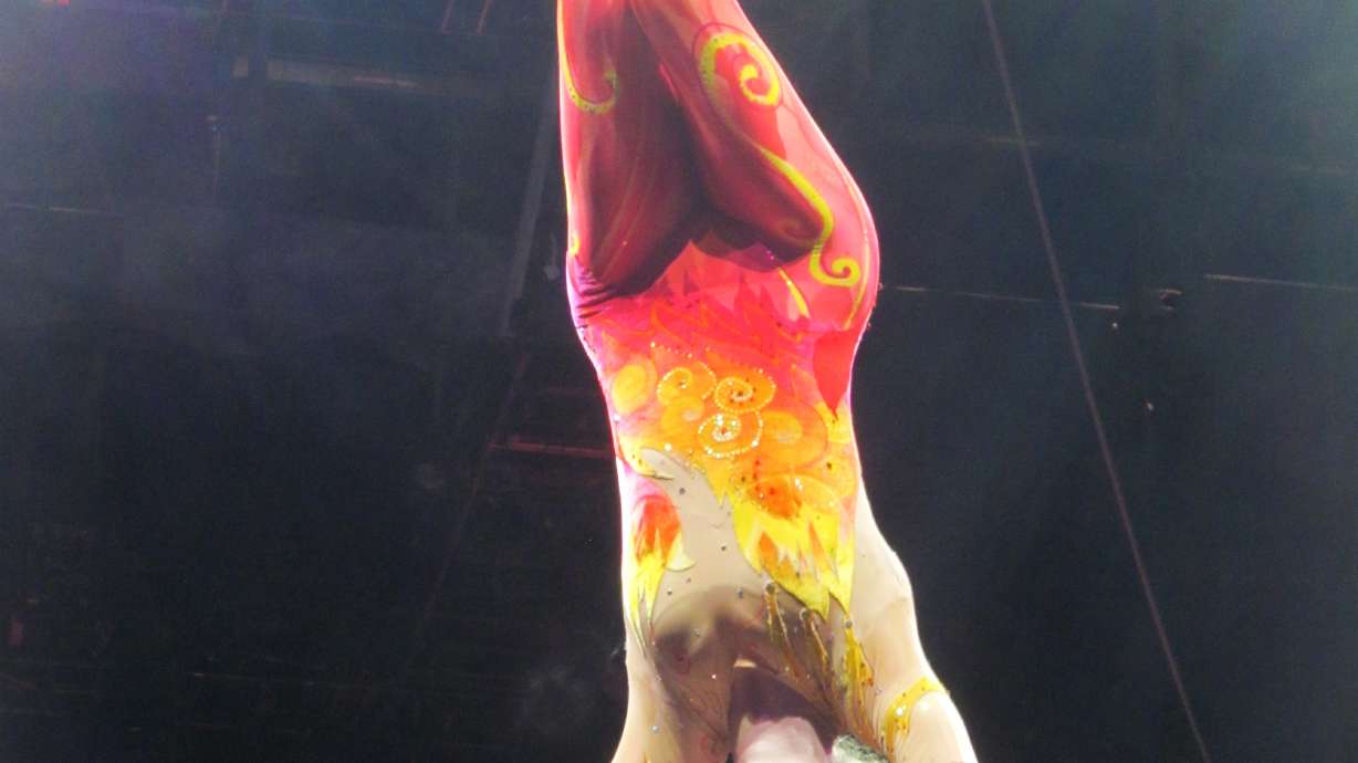 Circus acrobat willing to do hair-hanging again