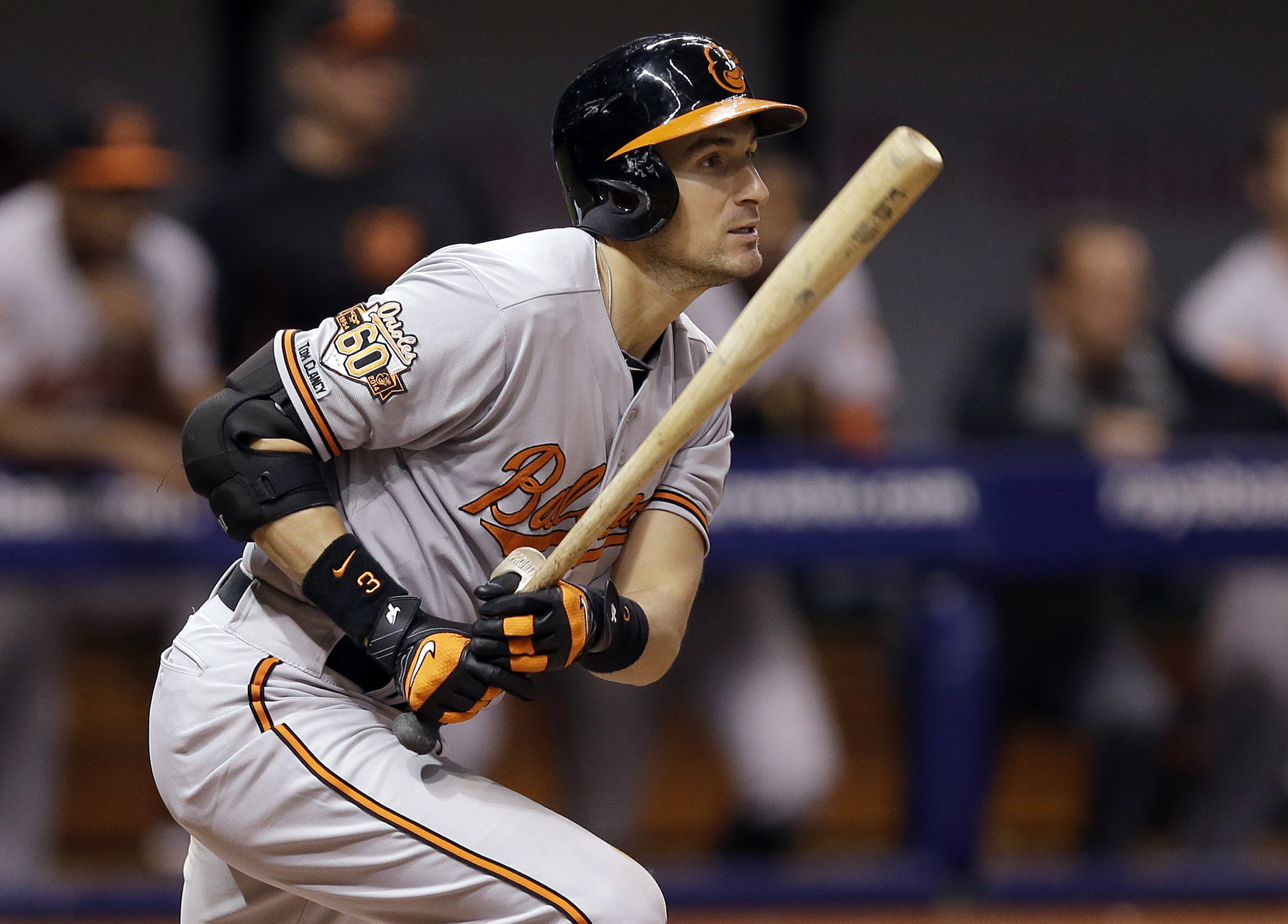 Wieters checked by Andrews, out of Orioles' lineup