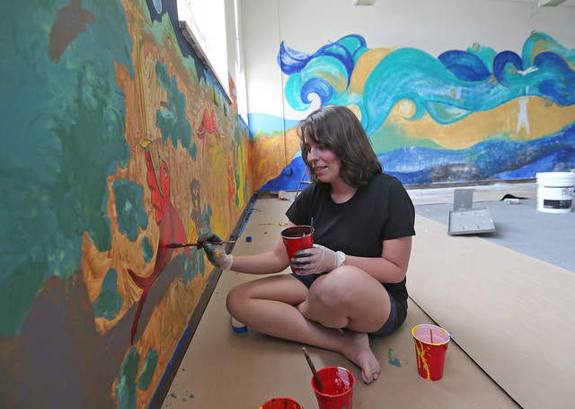 High school transformed with art to promote dreams