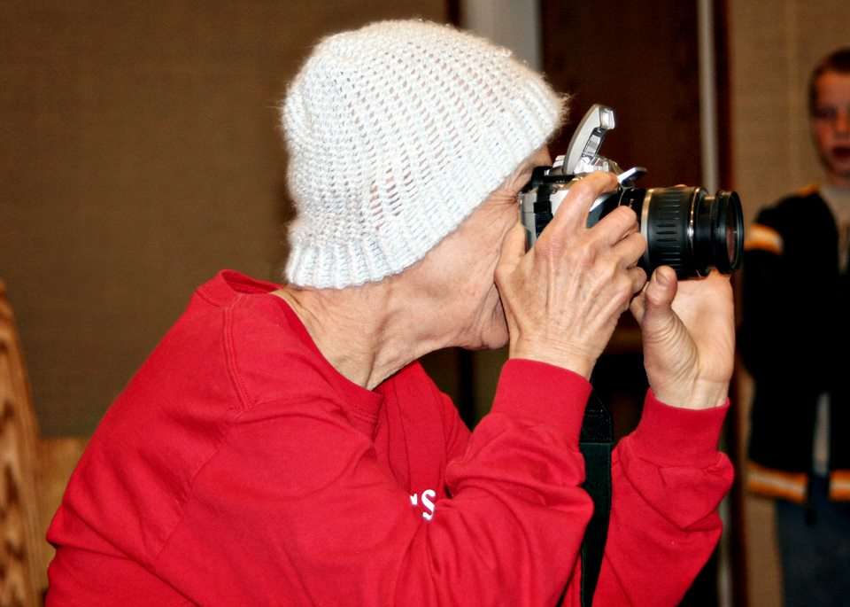 My mother, Allida Tucker Heaton, in her signature pose. Photo Credit:
Nanette Spencer