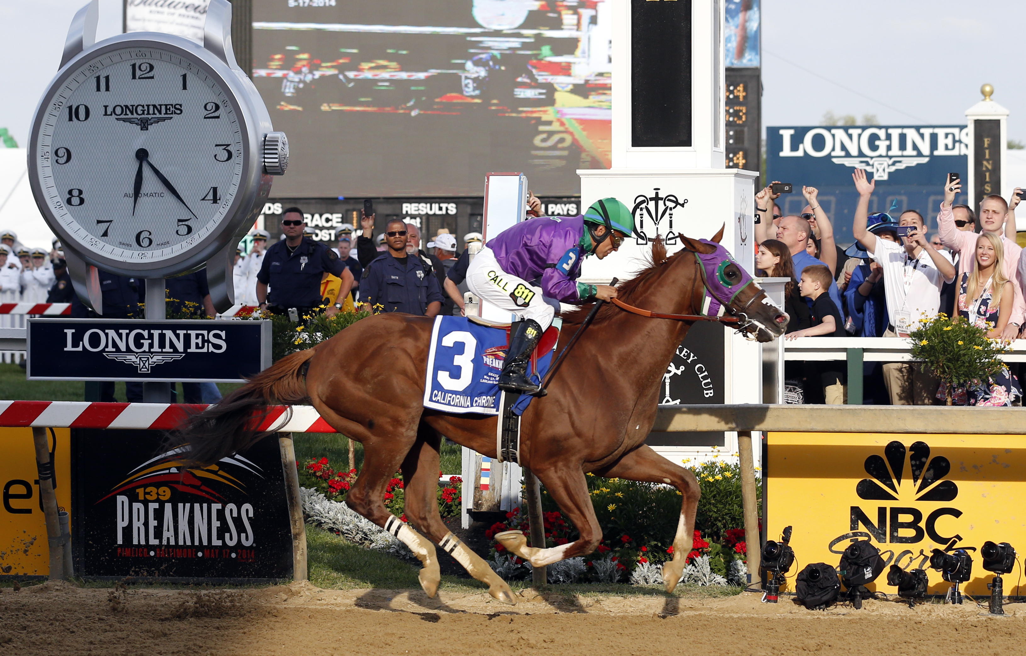 California Chrome wins Preakness; Triple try next