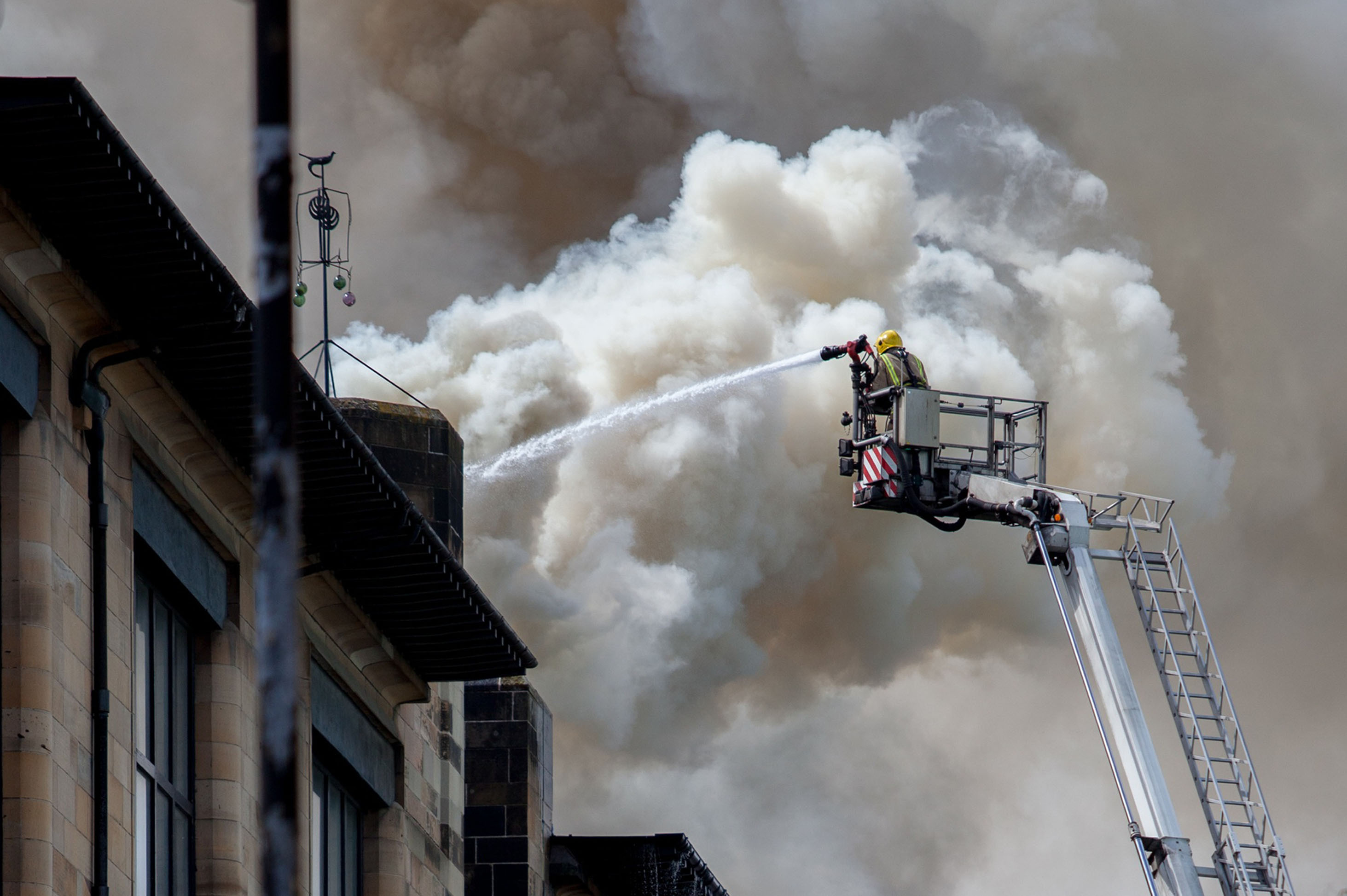 Fire crews save most of Glasgow School of Art