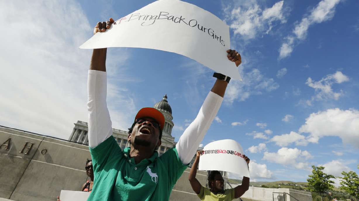 Group rallies at Utah Capitol to bring Nigerian girls home