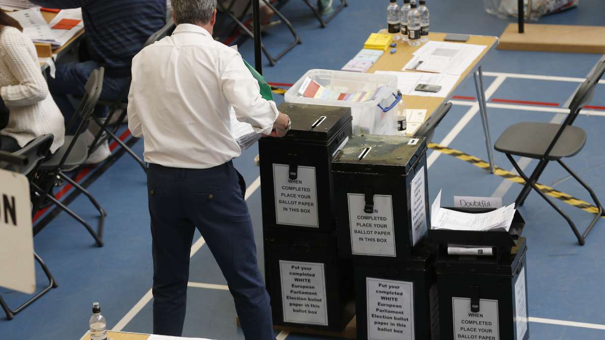 Britain's UKIP party surges in Euro election
