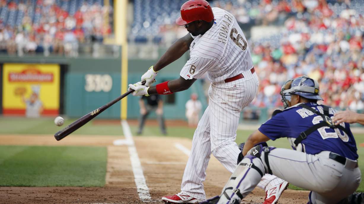 Howard, Kendrick lead Phillies over Rockies 9-0