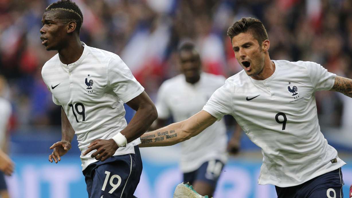 Giroud scores twice as France beats Norway 4-0