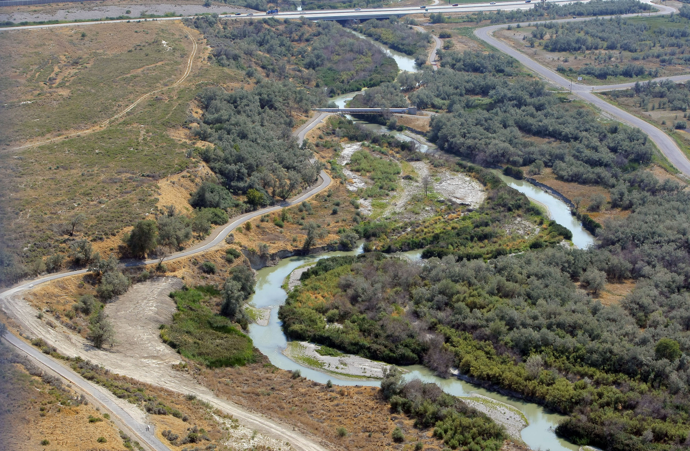 Jordan River, Utah rangelands possible conservation program targets