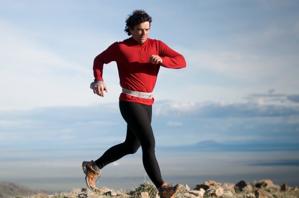 Bryce Thatcher does one of his adventure runs,
wearing an UltrAspire Quantum belt.