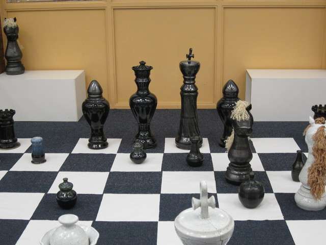 Woods Cross students create giant ceramic chess set