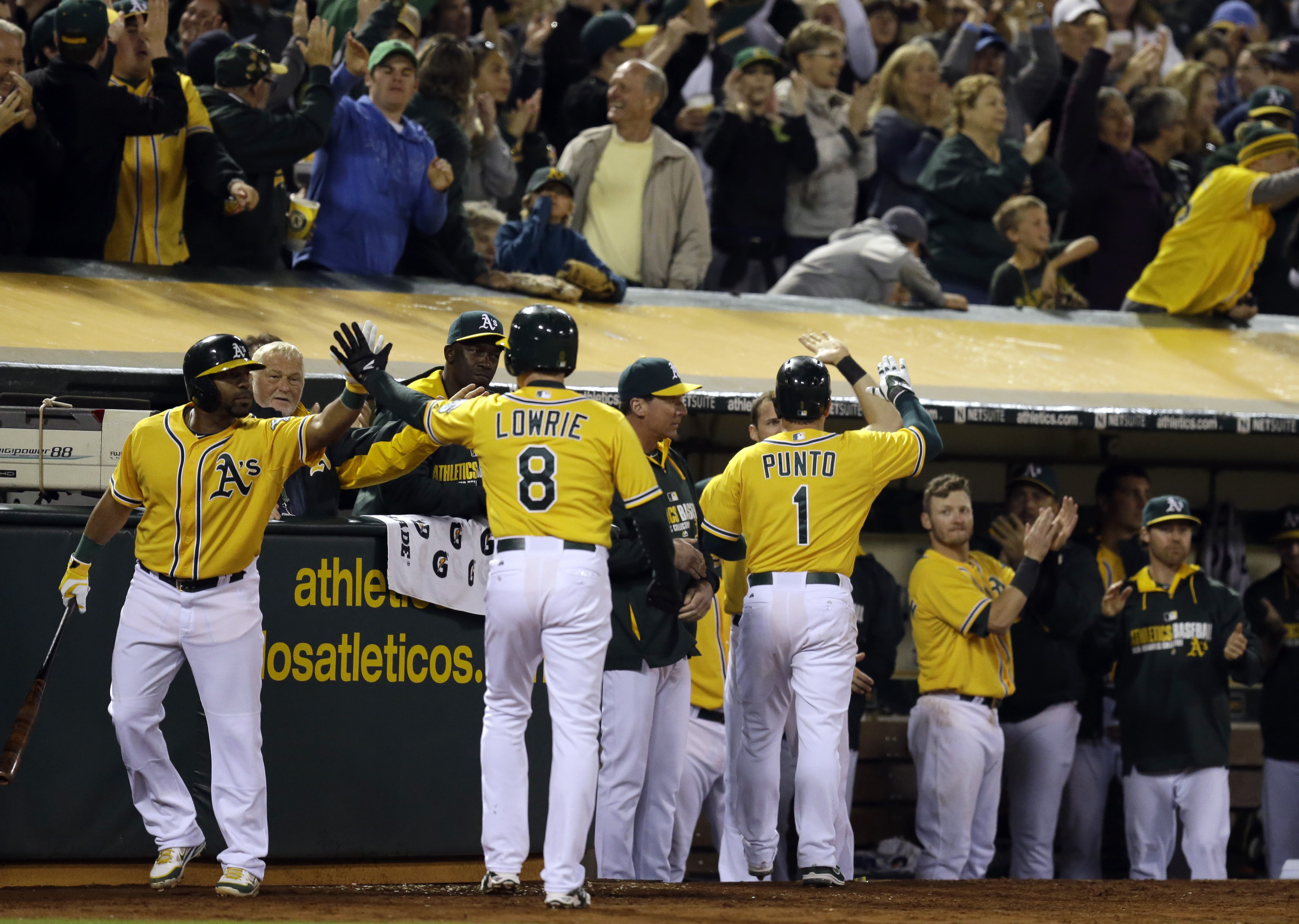 Cespedes does it all in A's 11-3 win over Angels