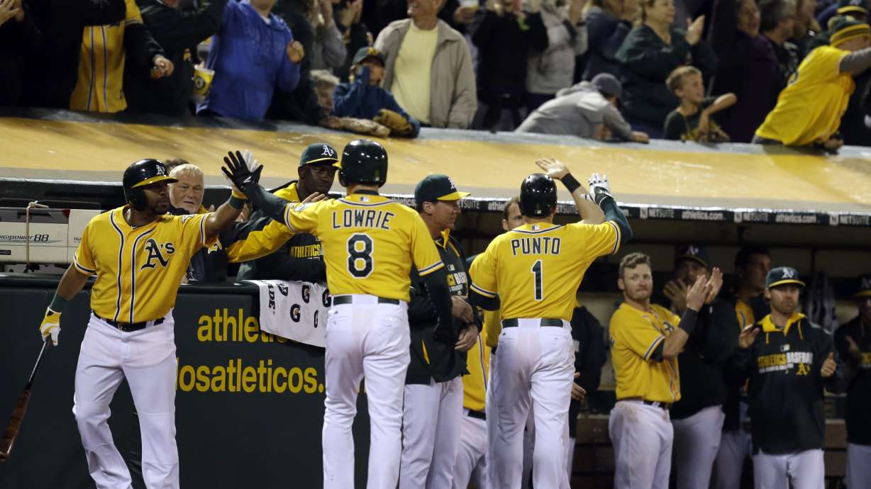 Cespedes does it all in A's 11-3 win over Angels