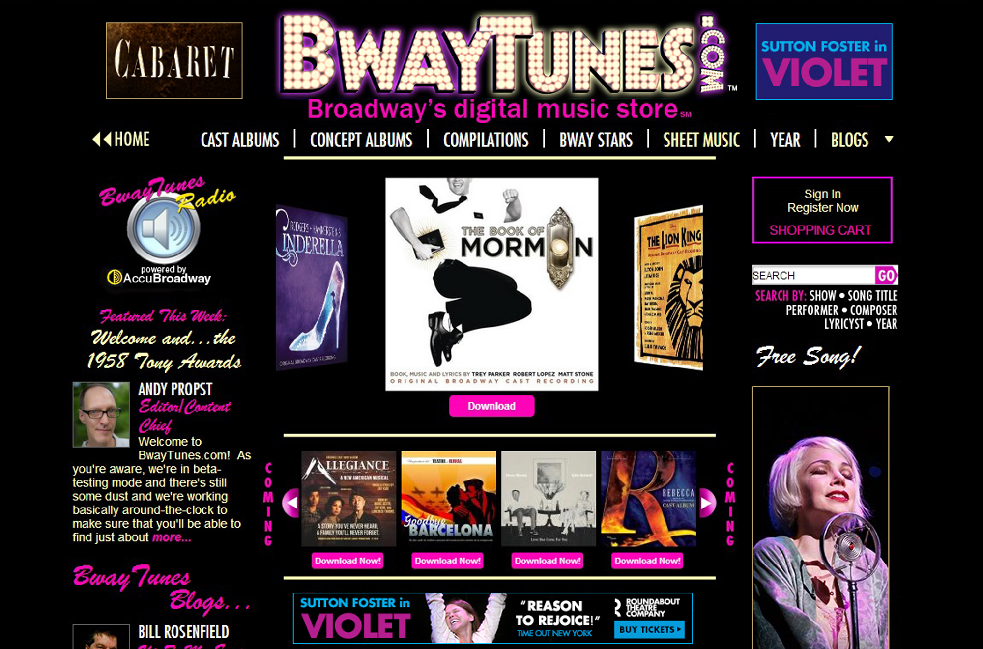 New digital music store to cater to theater fans