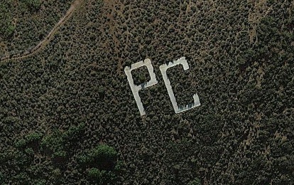 'PC' letters on mountain altered to read 'POT'