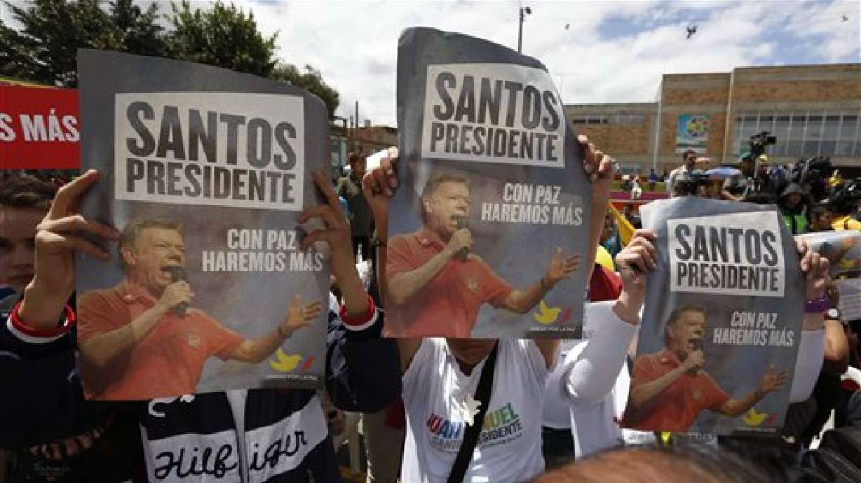 Santos y Zuluaga luchan por presidencia