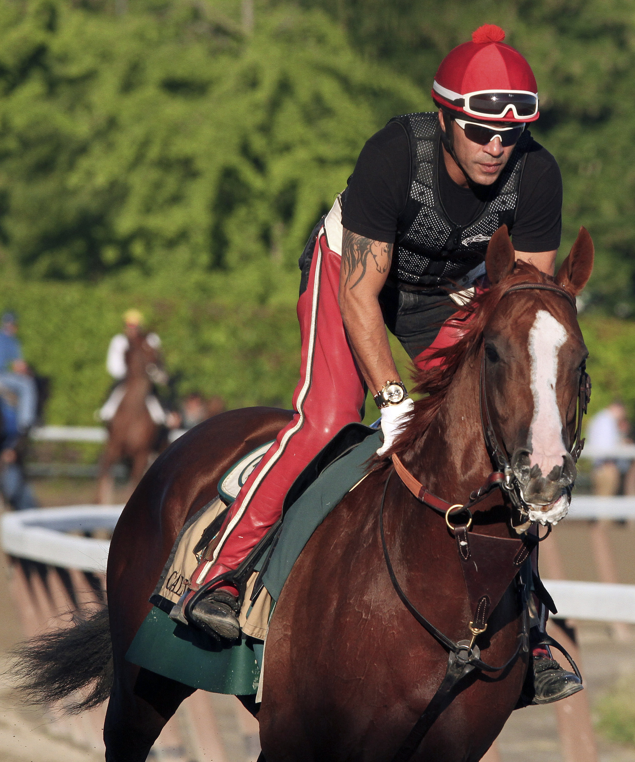 Nasal strips are in fashion at Belmont Stakes