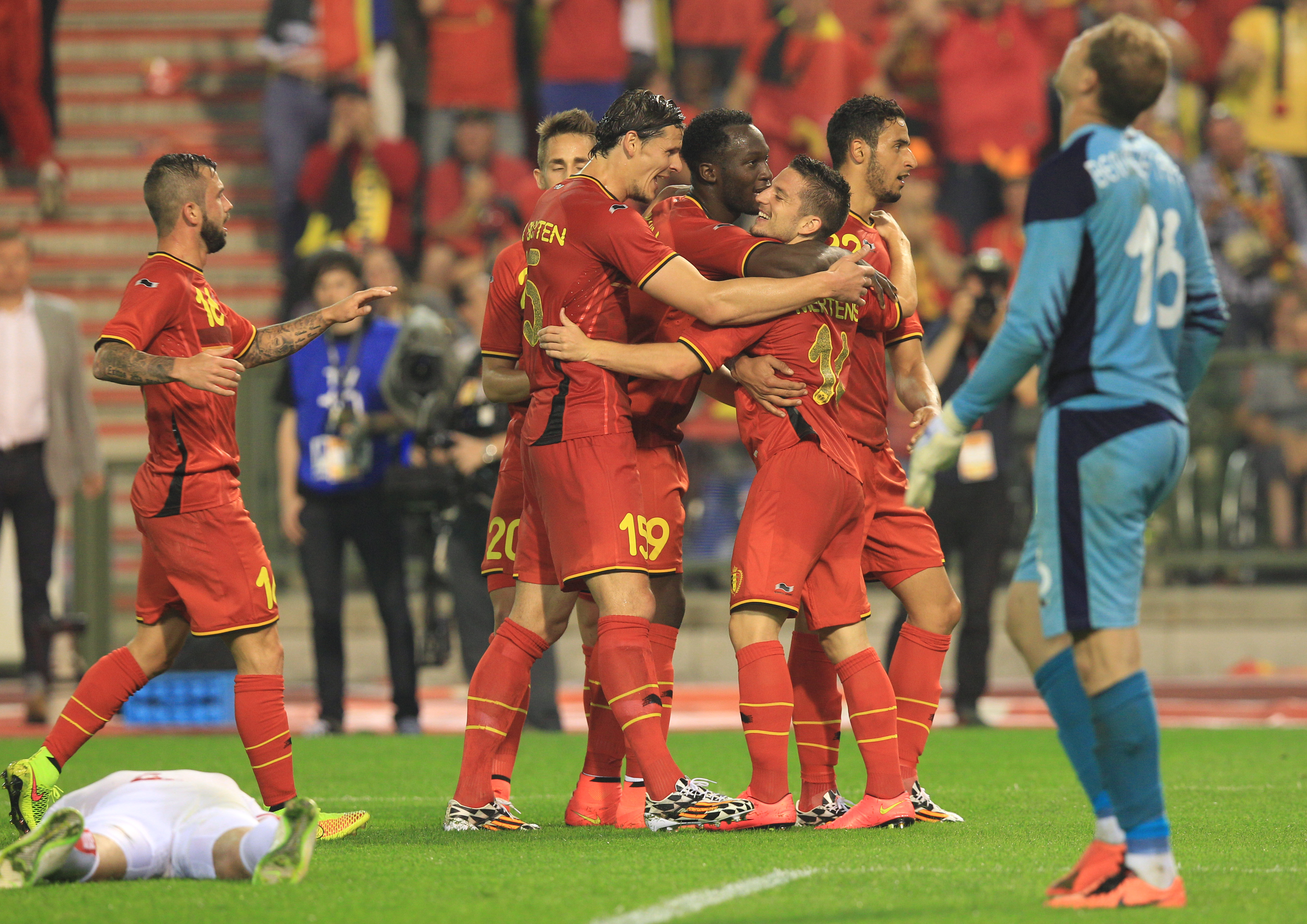 Belgium wins final WCup warmup against Tunisia