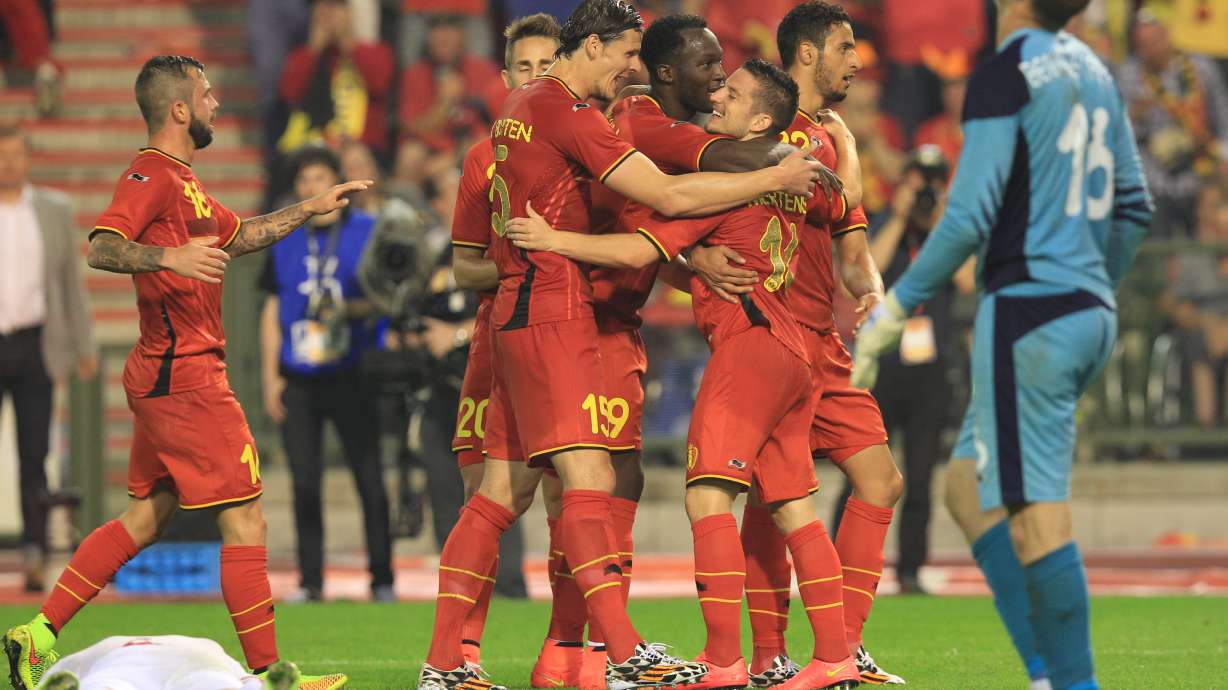 Belgium wins final WCup warmup against Tunisia