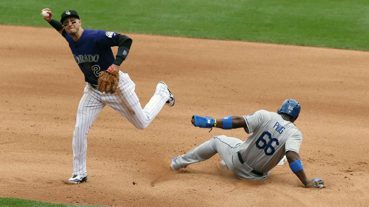 Dodgers' Puig, Gordon leave with injuries