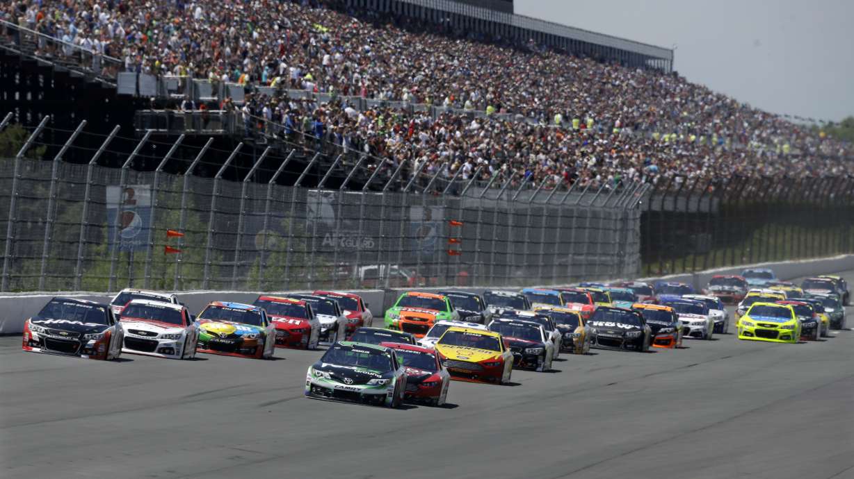 Earnhardt pulls away late for 2nd win of season