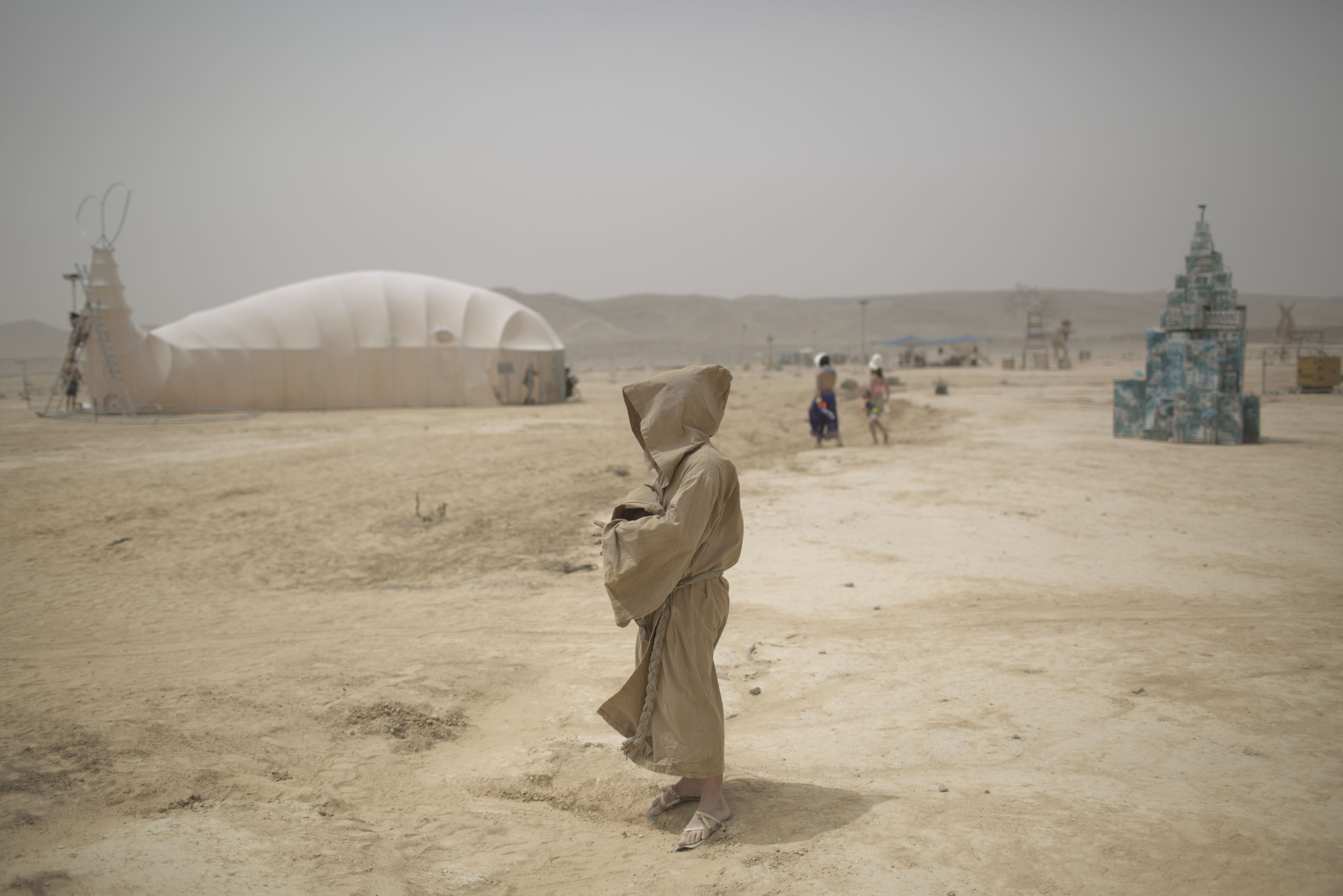 AP PHOTOS: Israel desert ablaze with 'Burning Man'