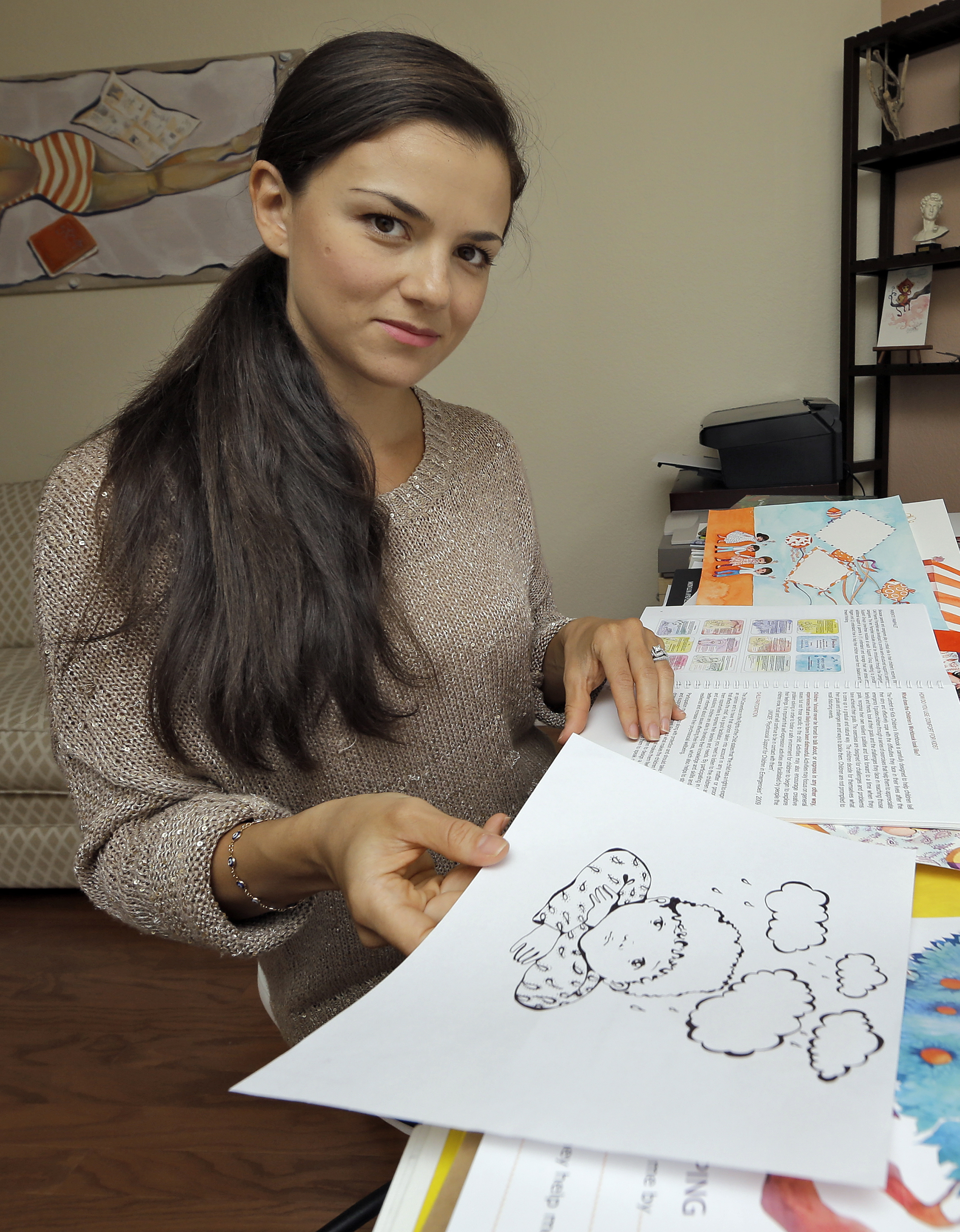 Syrian-born artist now helps child war refugees