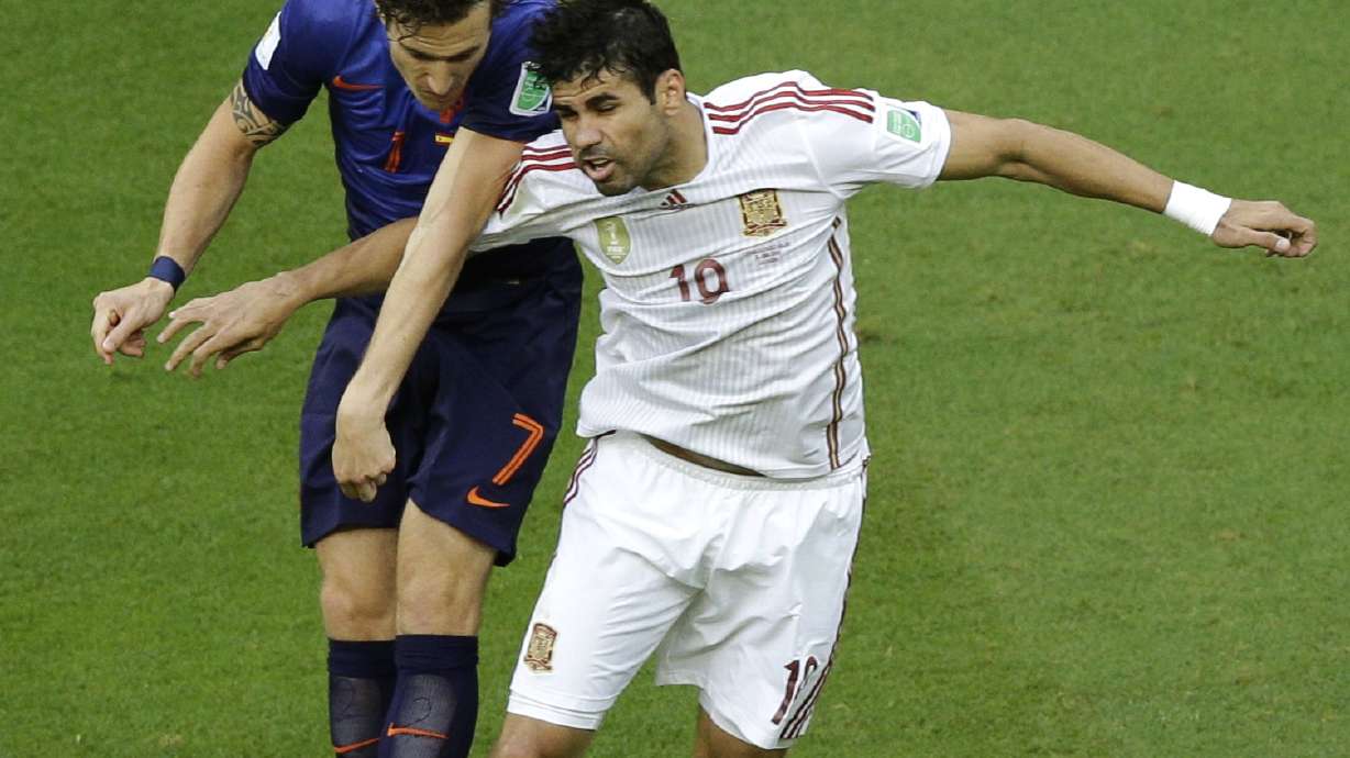 Costa's Brazil debut for Spain ugly, humiliating