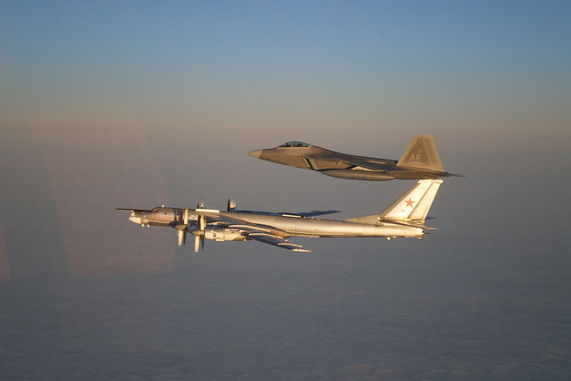 Russian bombers fly near California
