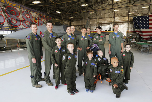 Make-A-Wish helps kids become fighter pilots for a day Make-A-Wish helps kids become fighter pilots for a day