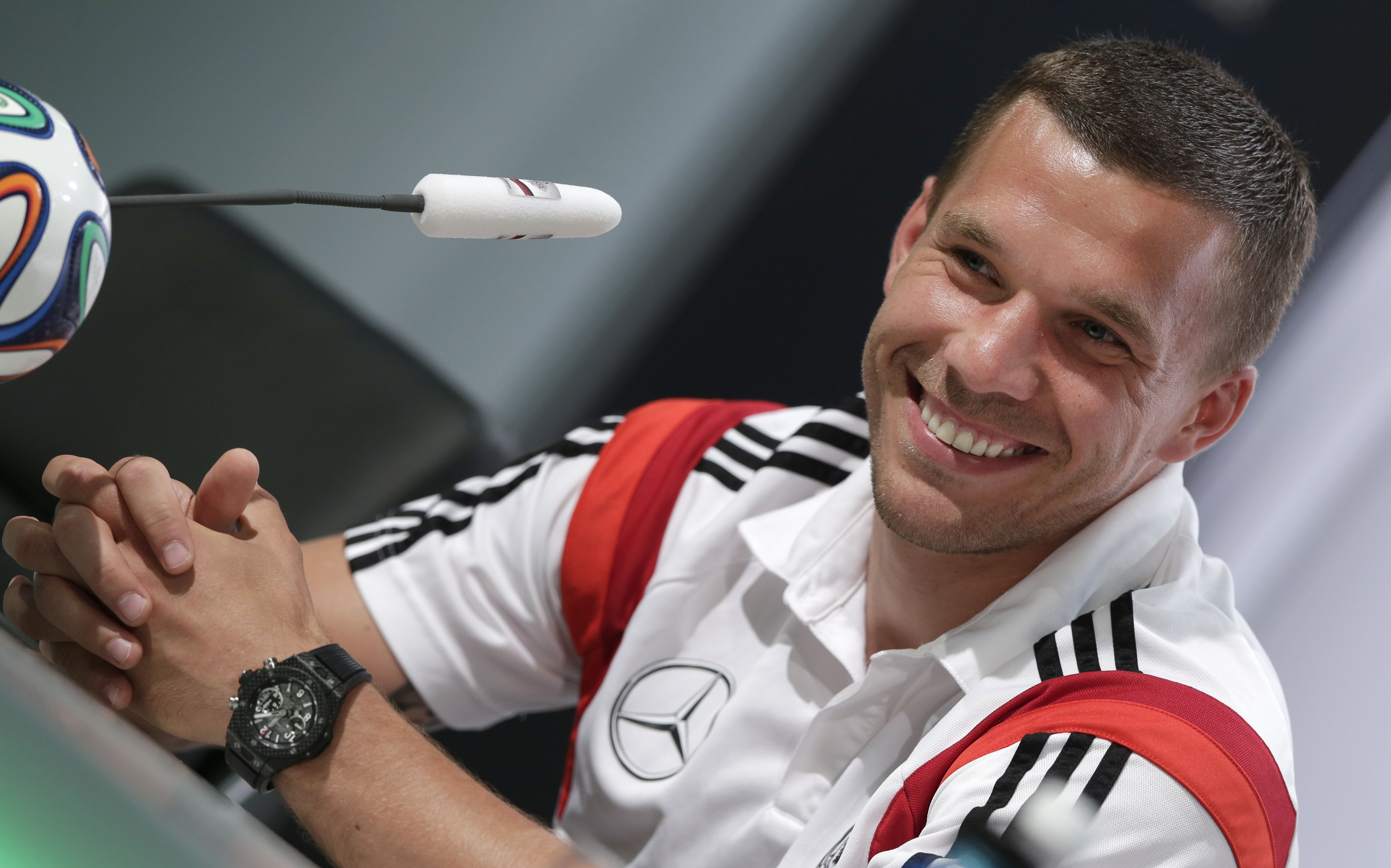 Podolski relishing 3rd World Cup, eyeing title