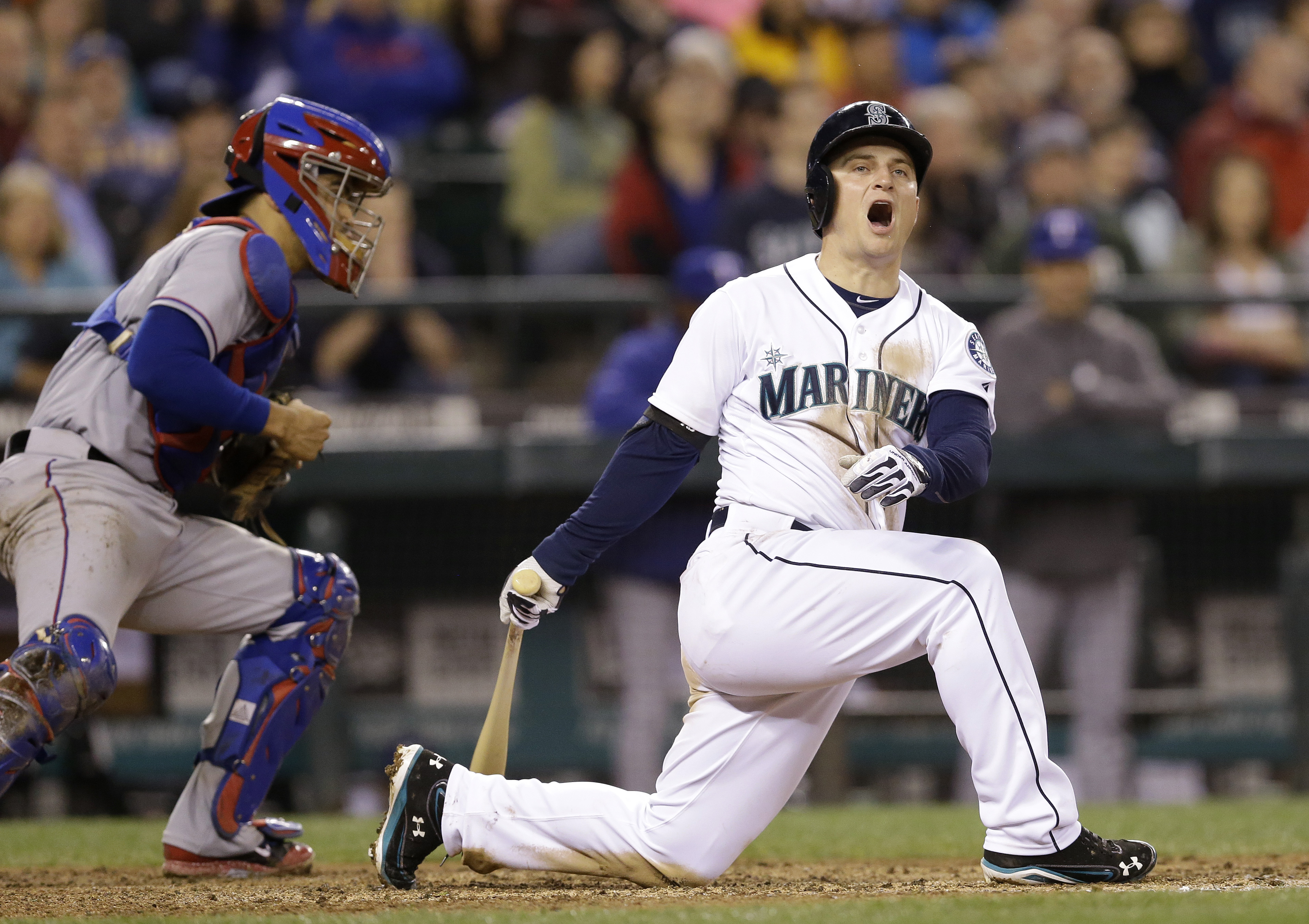 Mariners lose 5th straight, 4-3 to Rangers