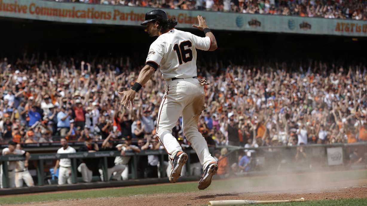 Giants OF Pagan scratched with tight back