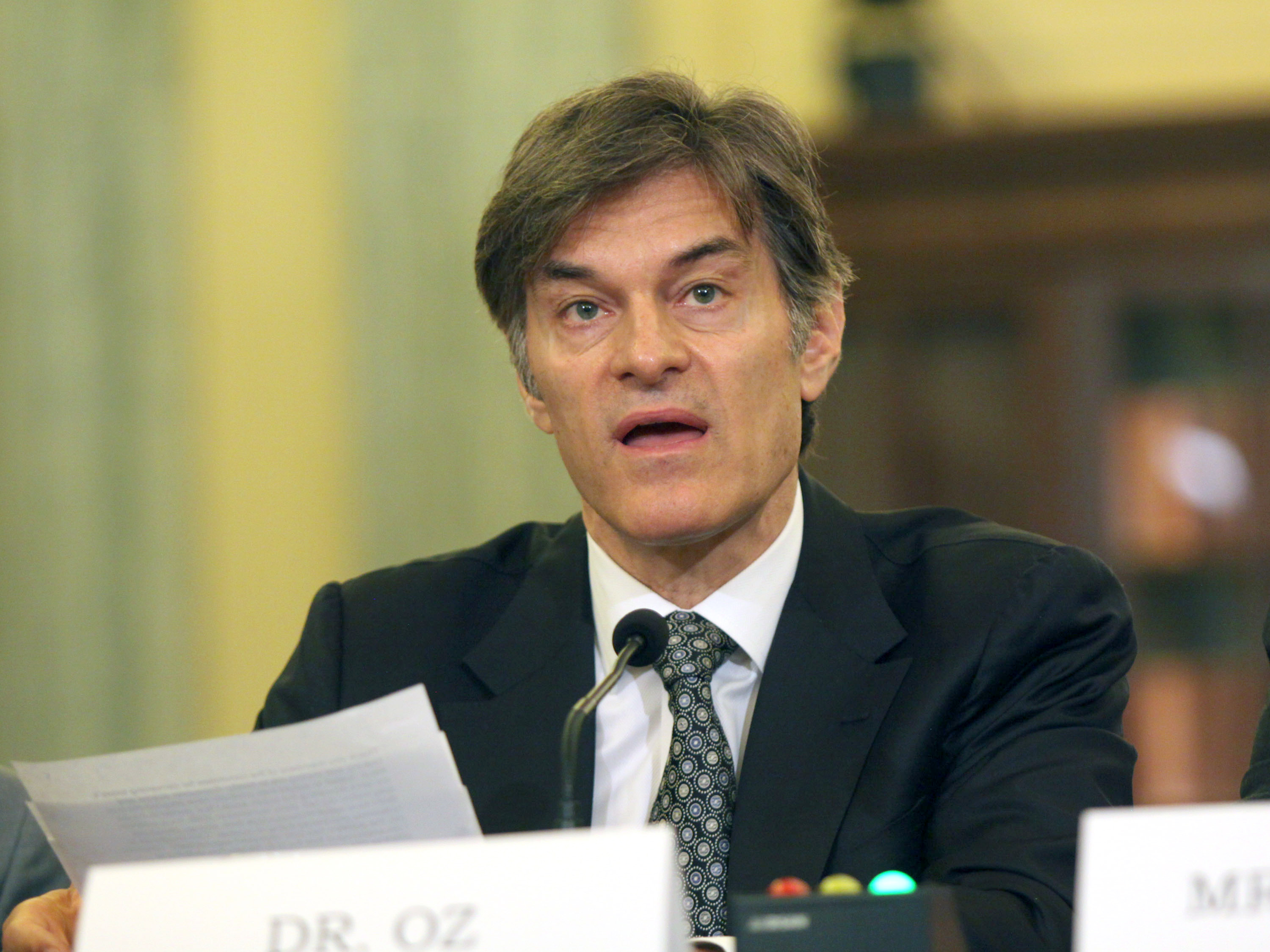 Dr. Oz scolded at hearing on weight loss scams