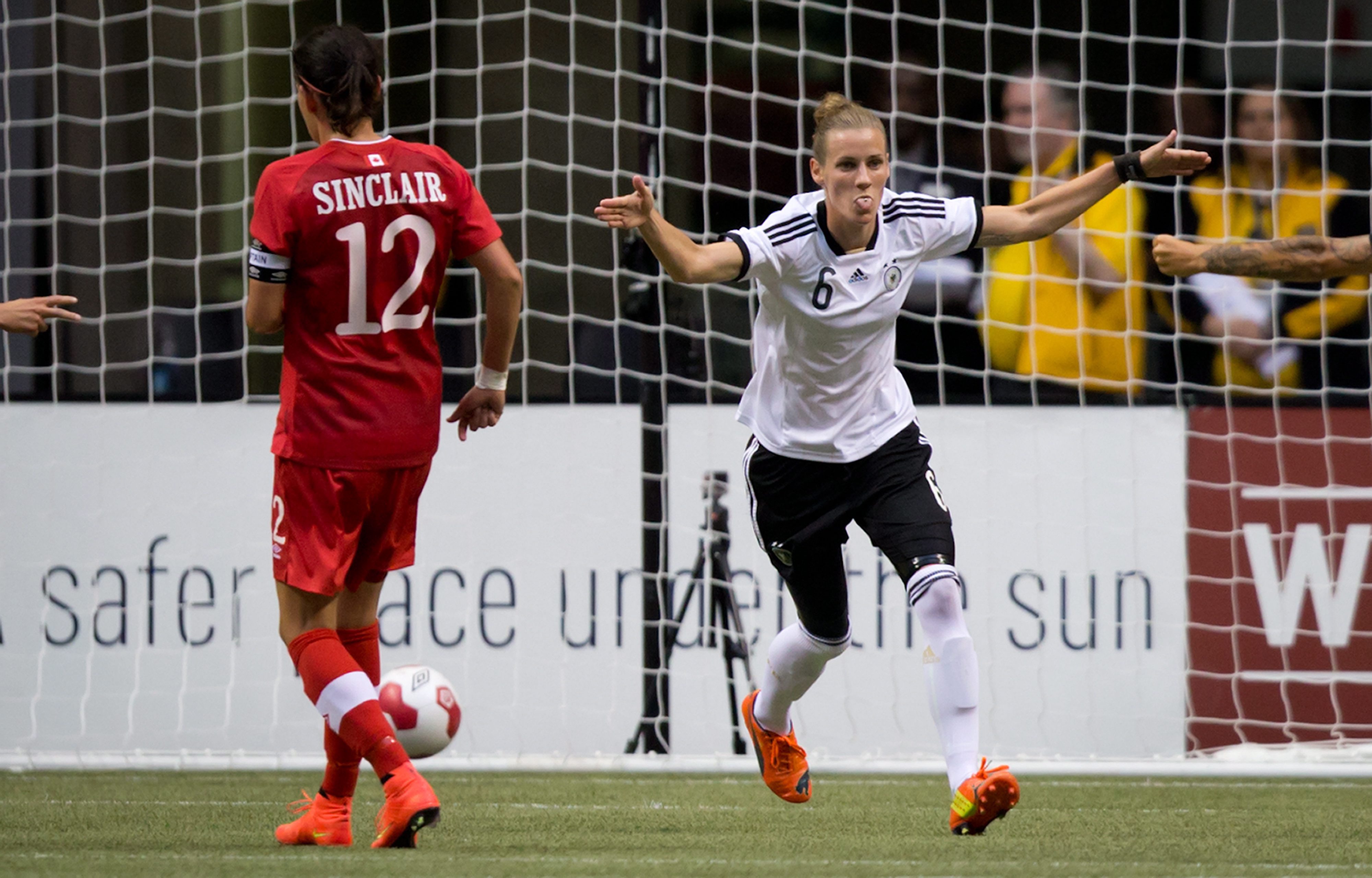 Germany beats Canada 2-1 in women's soccer game