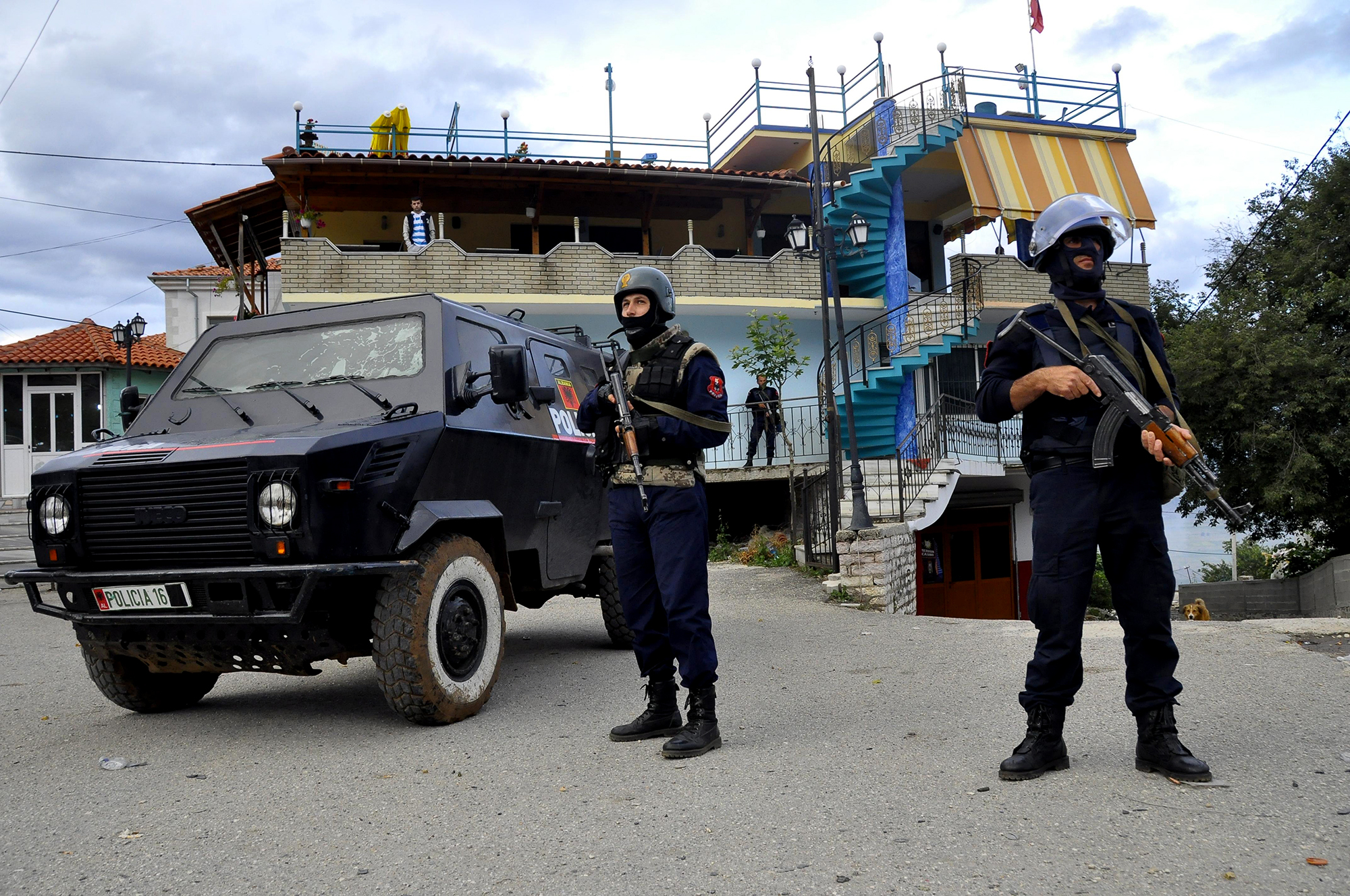 Albanian police say pot village under control