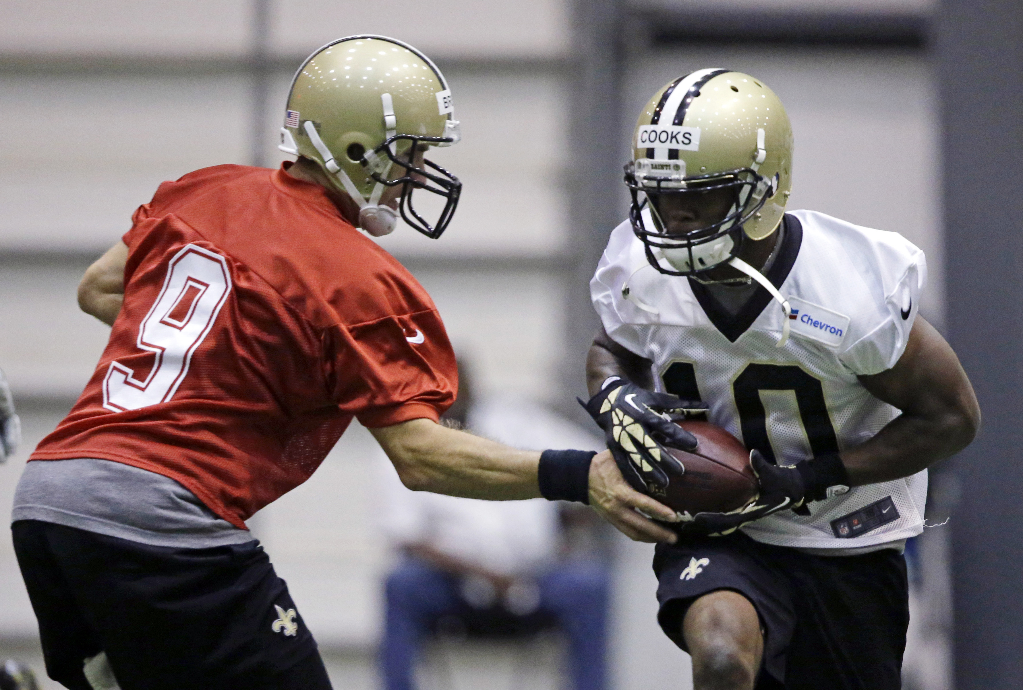 Saints rookie WR Cooks back on the field