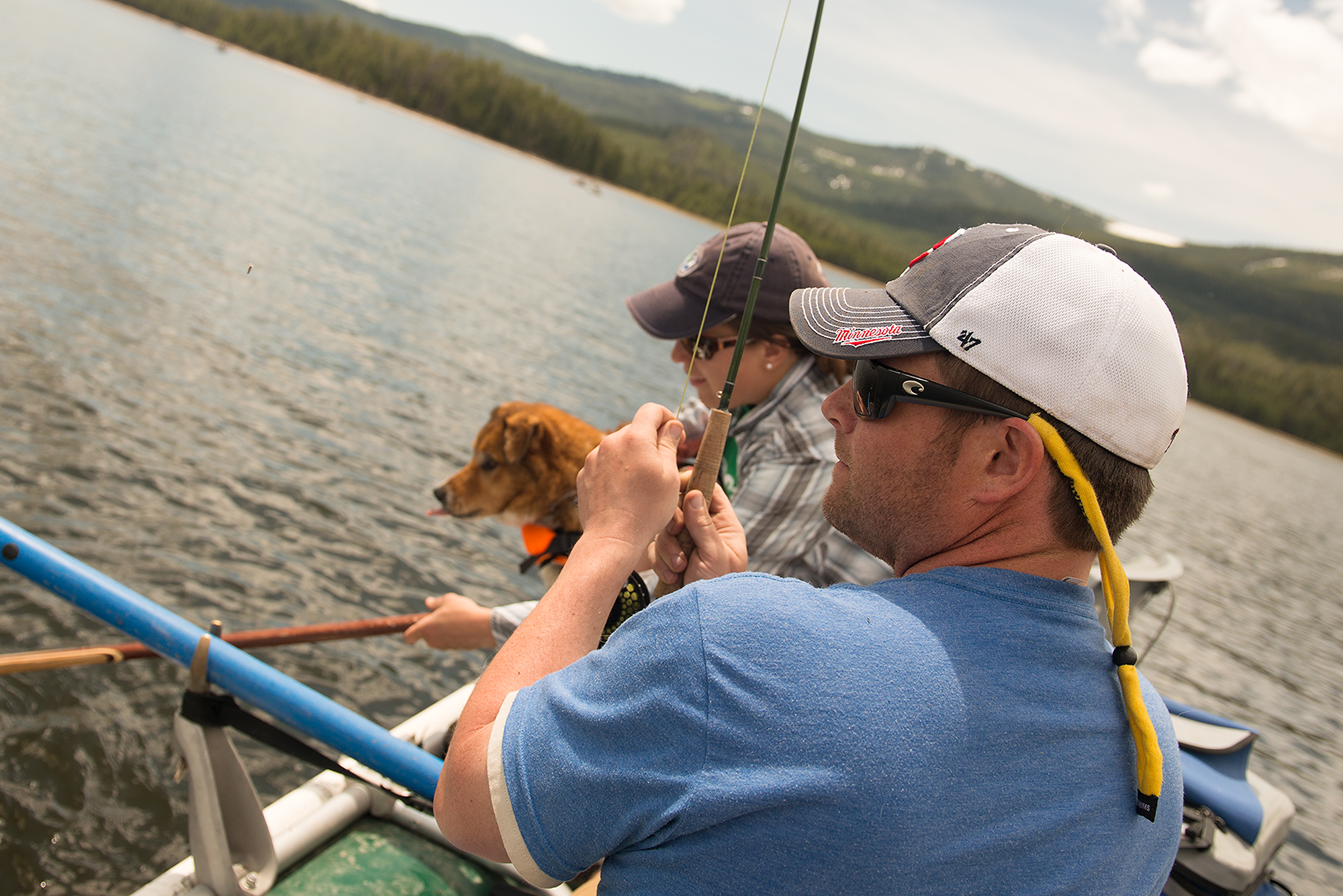 Hungry trout on Montana's Hebgen Lake