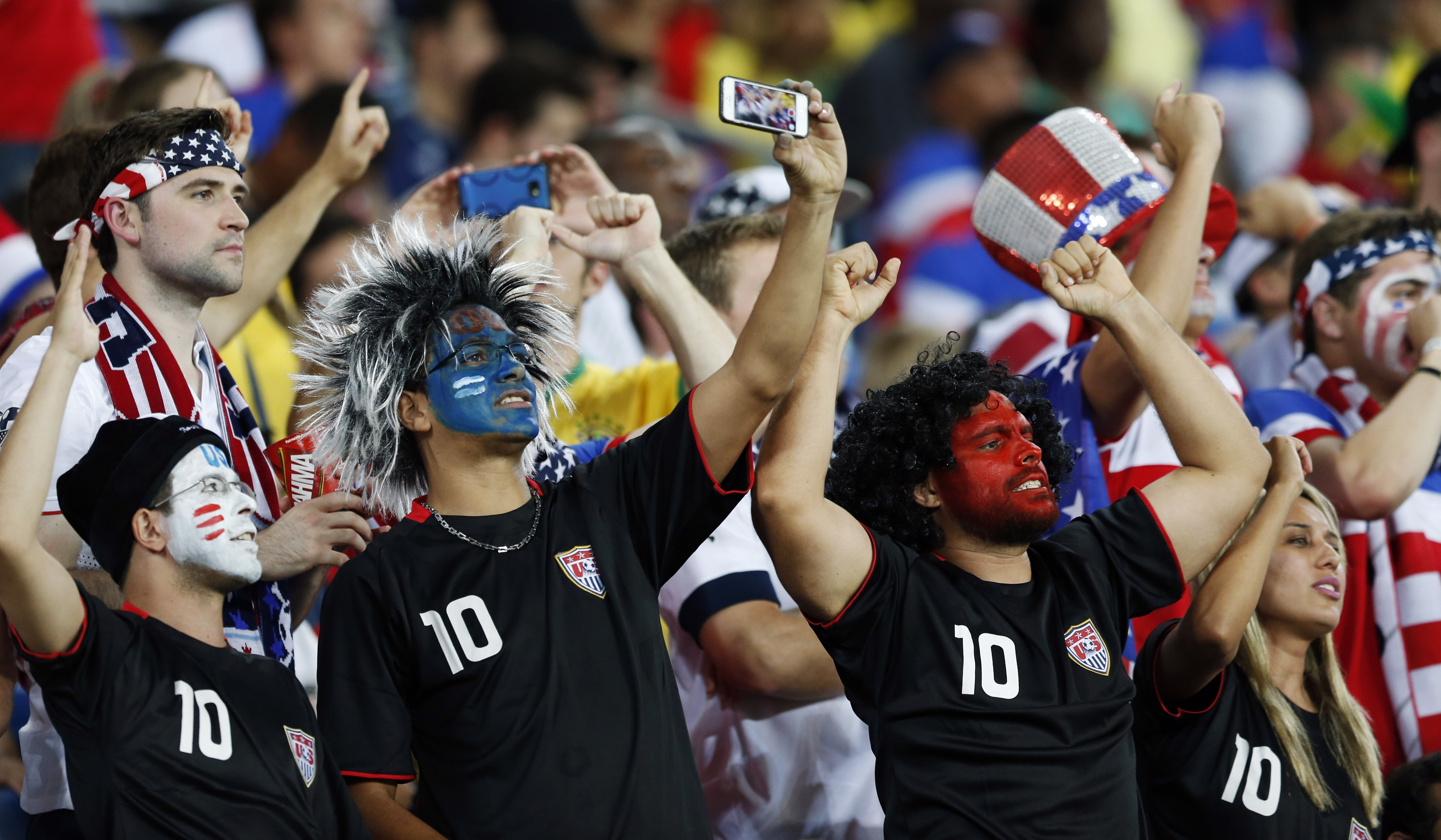 US fans showing up in force in Brazil