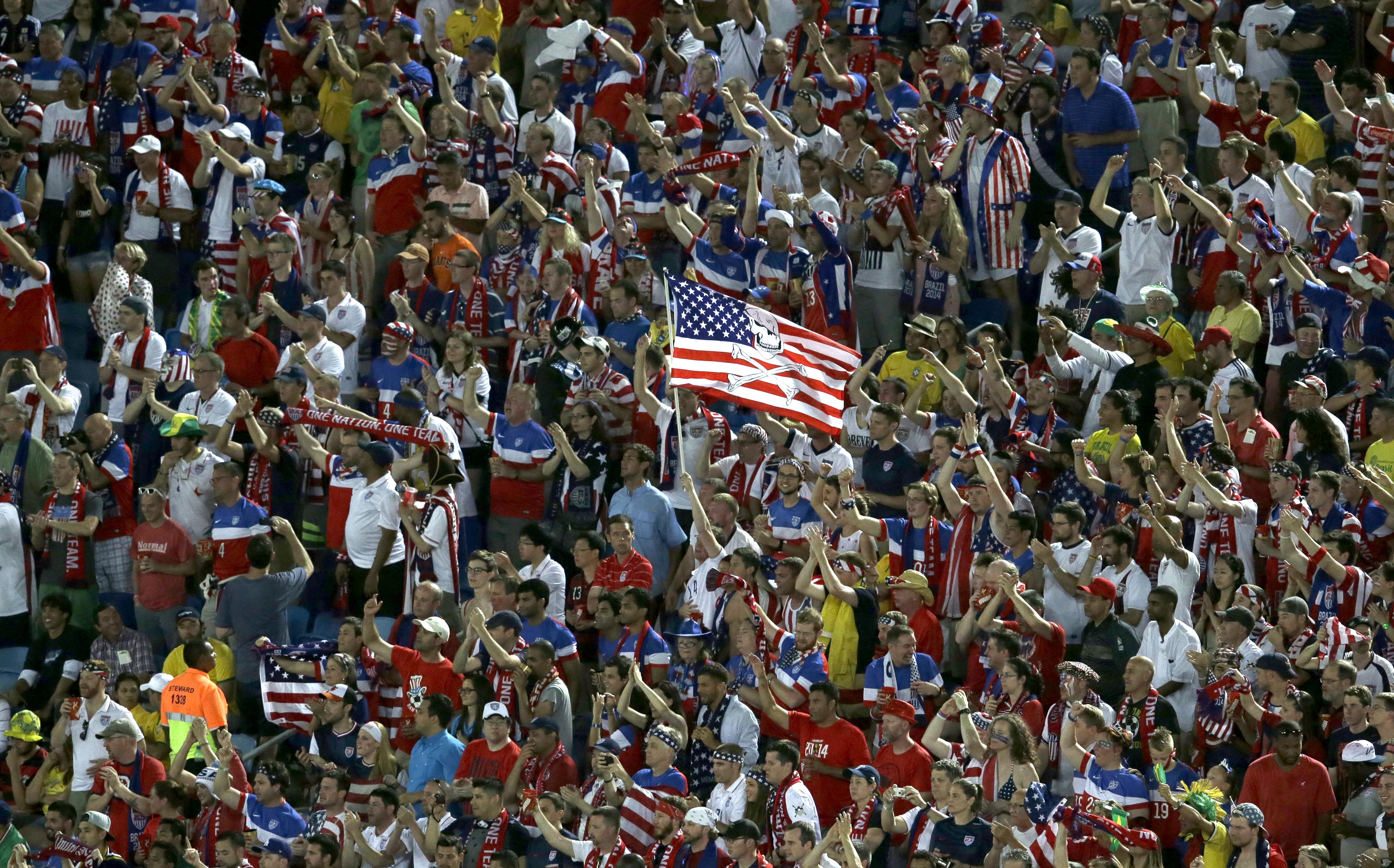US fans showing up in force in Brazil