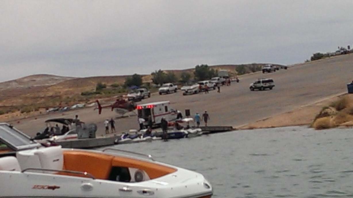 Person injured in Lake Powell house boat fire