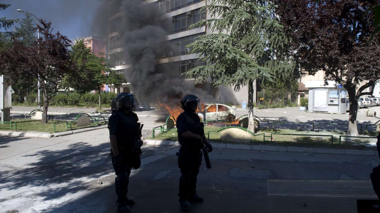 Kosovo police disperse protesters in tense north
