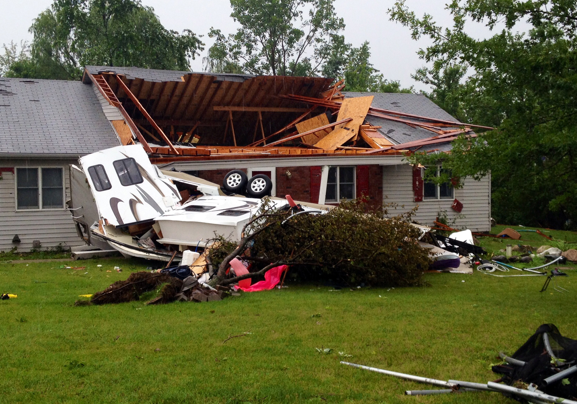 Thunderstorms cause flooding, downed lines, deaths
