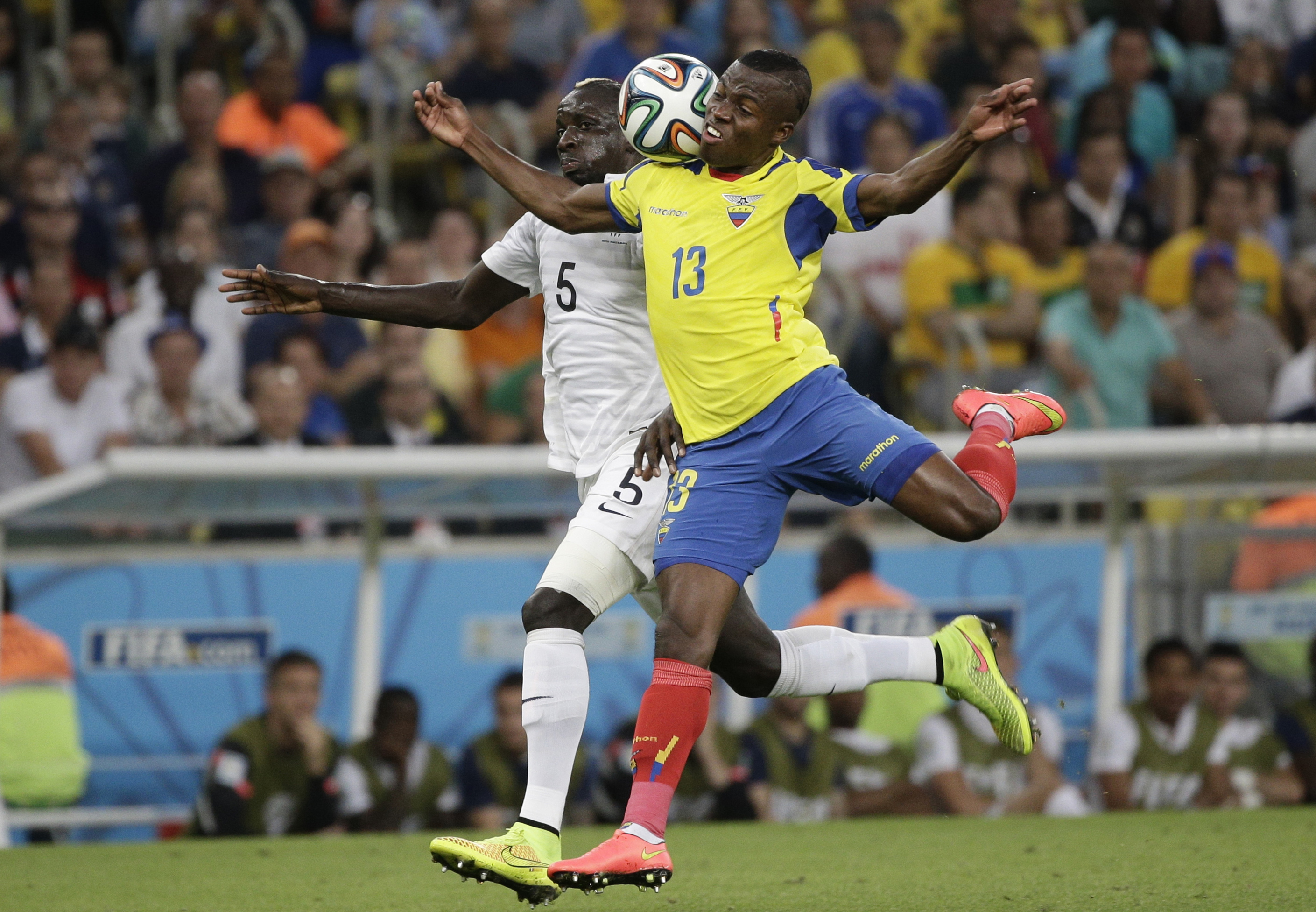 France and Ecuador drawing 0-0 at halftime