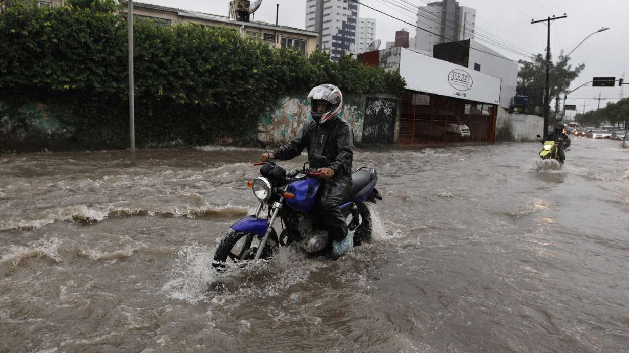 Street flooding disrupts travel to US-Germany game