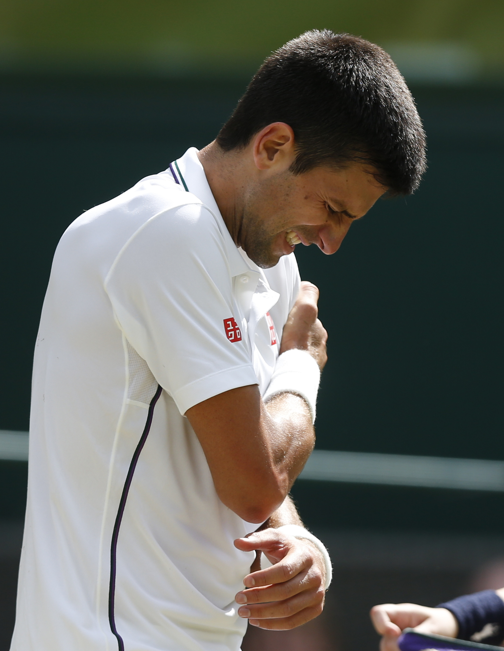Djokovic says 'nothing damaged' after hard fall