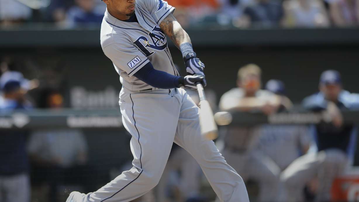 Rays hit 3 homers, beat Chen and Orioles 5-4