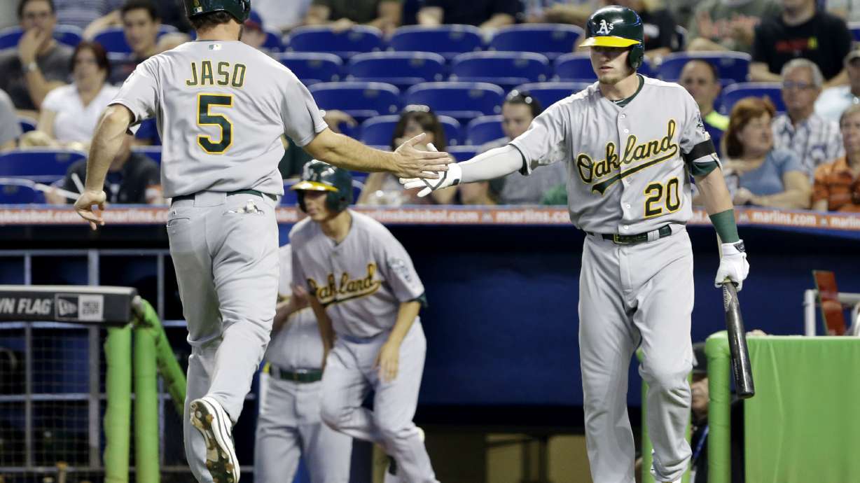 Marlins lose to Athletics 7-6 in 14 innings