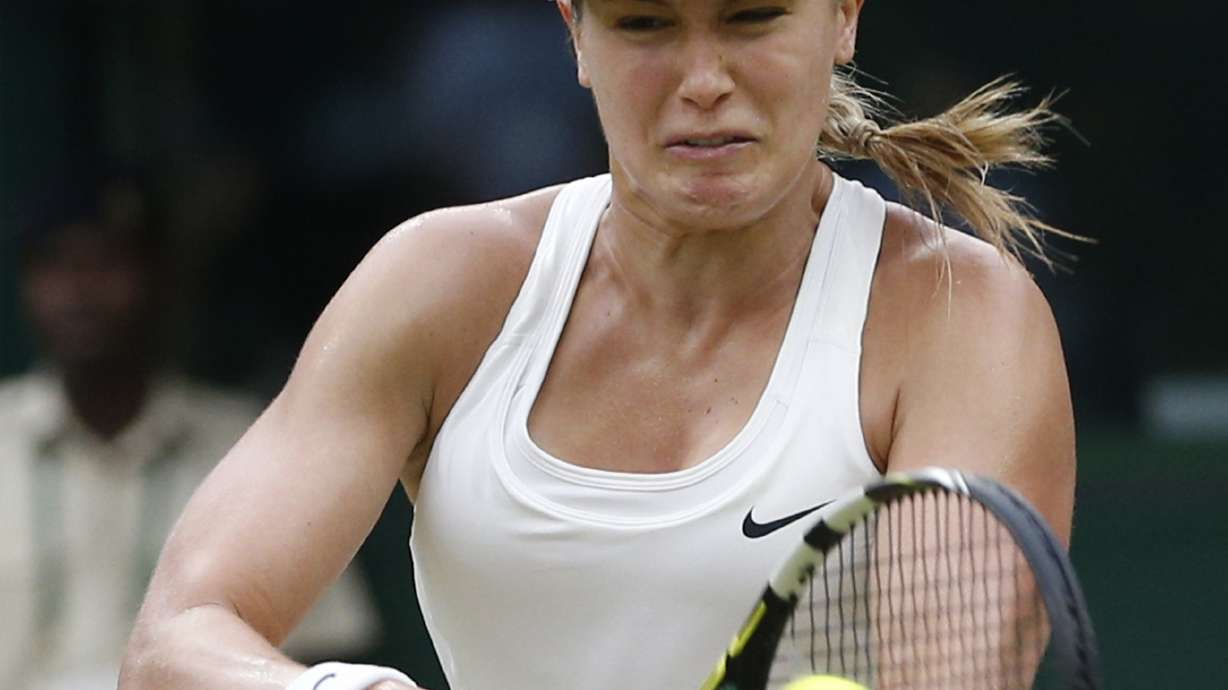 Bouchard reaches Wimbledon quarterfinals