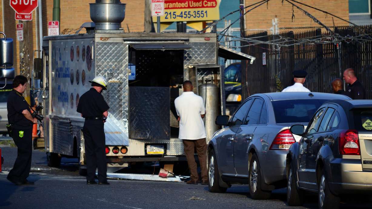 Police: Leak, grill heat caused food truck blast