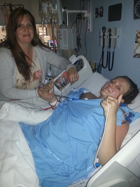 Makenzie Morris is with her mother, Shannon Morris, in the hospital 
after she was in a car accident in Louisiana. Family and friends from 
her hometown in Murray are rallying to raise money for her to be 
transported home. (Photo: Jeff Morris)